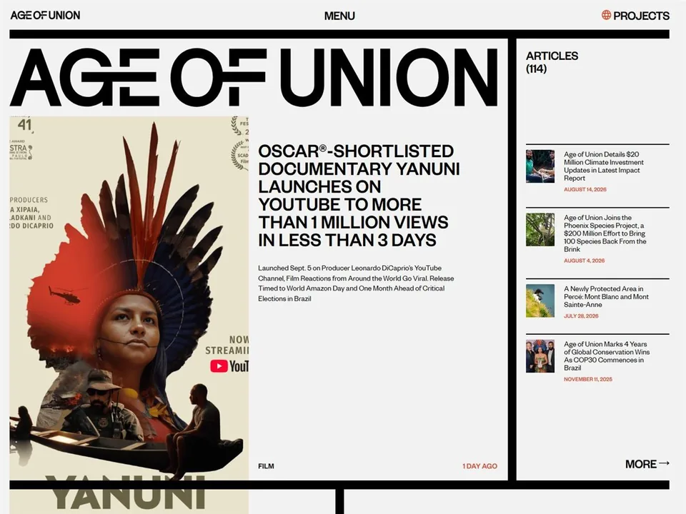 Age of Union website