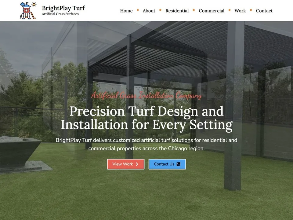 BrightPlay Turf website