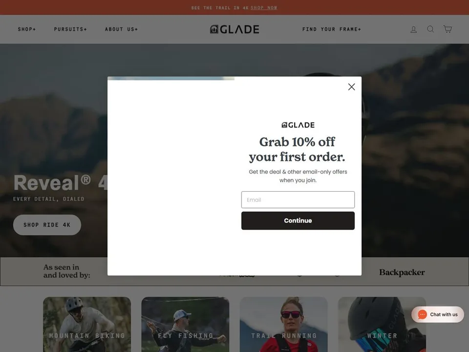 Glade website