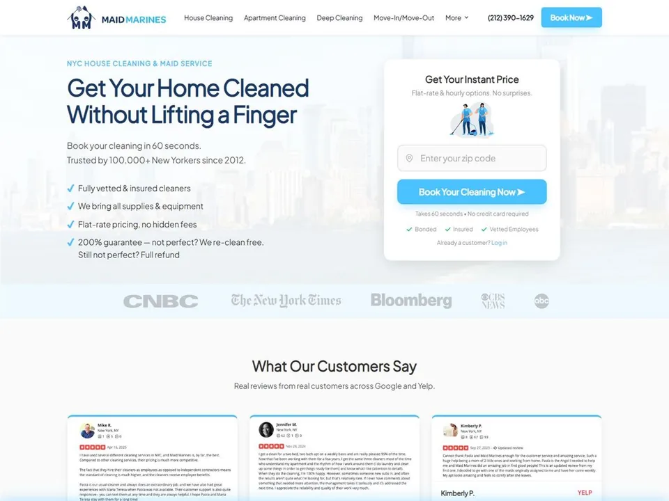 Maid Marines website
